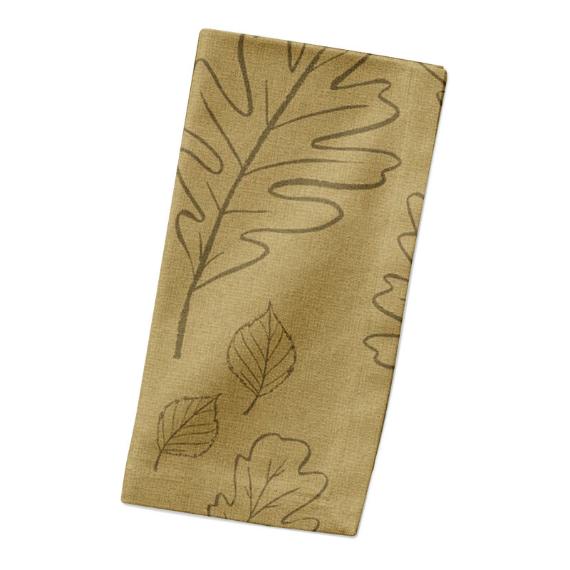 Gravelle Cotton Floral Napkin, Yellow