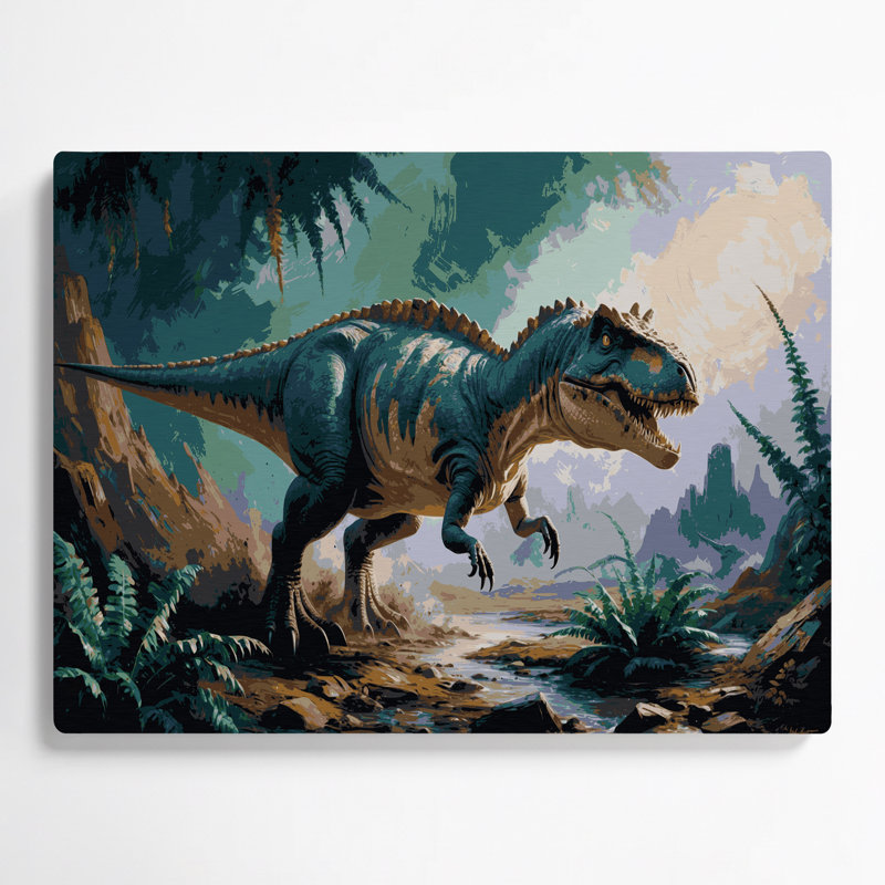 «Dinosaur Styracosaurus», art mural en métal noir, H 11 po x l 14 po
