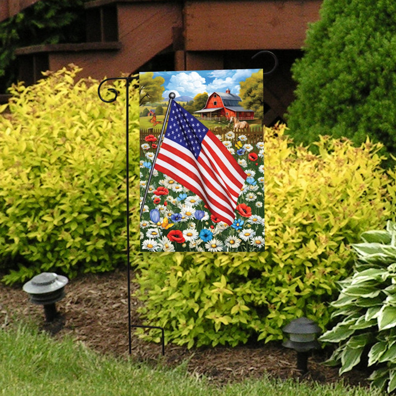 Drapeau de jardin américain