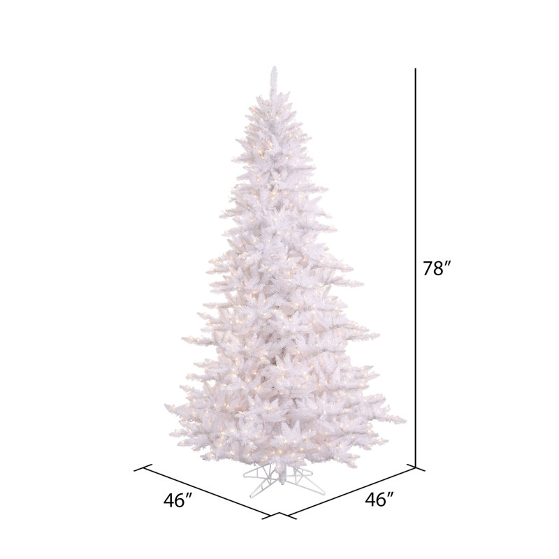 Artificial Christmas Tree with Stand, 6.5' H, Pre-Lit