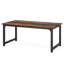 Grand bureau d'ordinateur moderne de 63 po pour bureau à domicile - Table d'écriture robuste avec structure en acier, poste de travail industriel avec bureau spacieux et pieds réglables-801820344