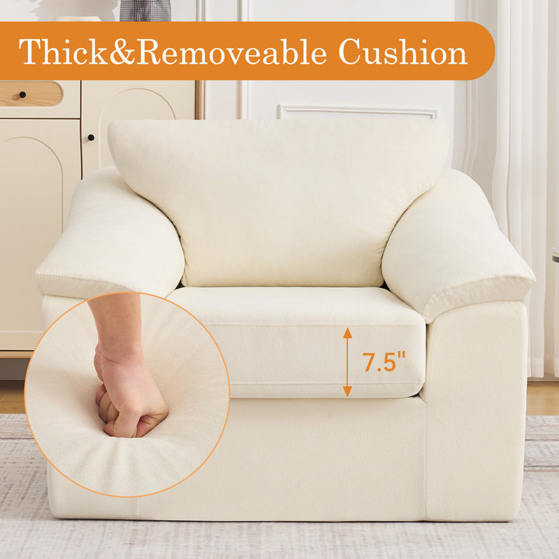 Compression Sofa with 7.5" Thick Seat