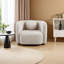 Fauteuil d'appoint carré, fauteuil rembourré en nuage Boucle, fauteuil de style japonais, canapé 1 place