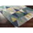 Sandin Geometric Hand-Tufted Wool Teal/Navy/Yellow/Gray Area Rug-1119161208