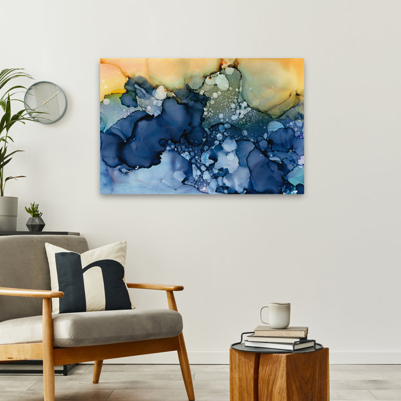 Bleu côtier manipulé I, H 36 po x l 24 po