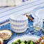 Sitio Stripe 4 - Piece Place Setting - Delft Blue