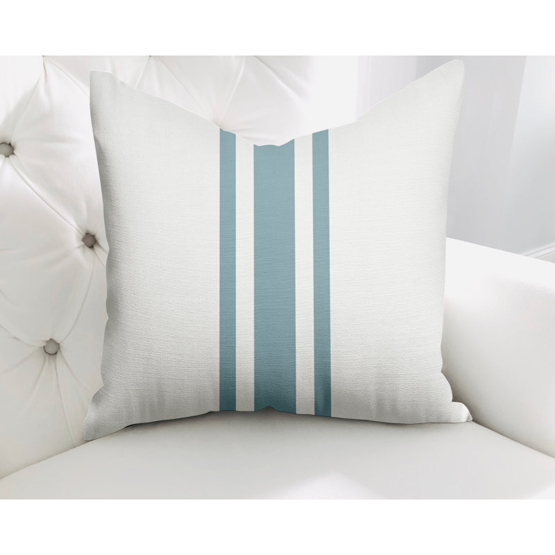  Housse et insert de coussin en coton Sabine, L 15 po x H 15 po, Bleu