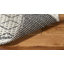 Tapis géométrique en laine et en coton tissé à la main couleur crème Segovia Natura-395000273