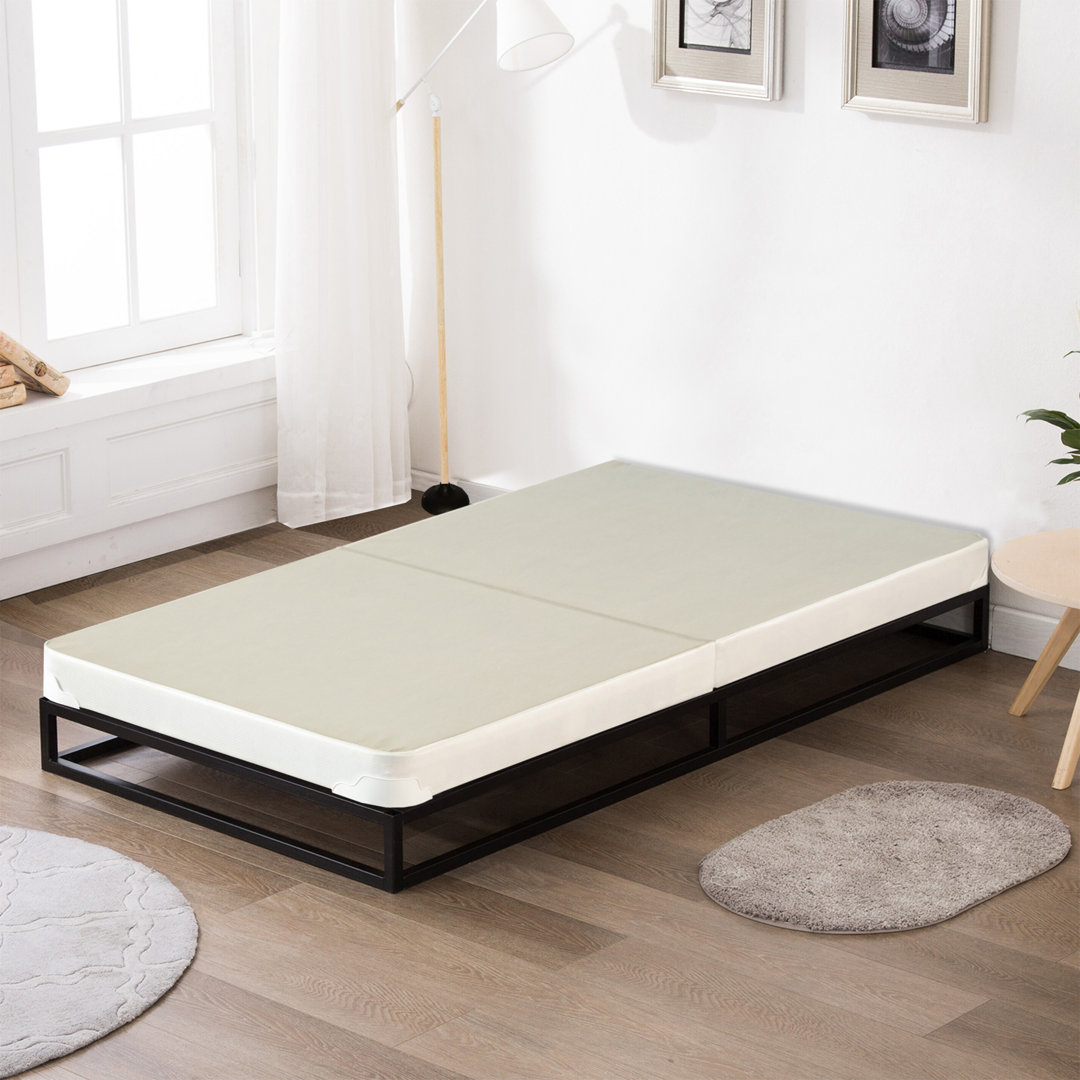 Aaru Split Folding Wood Box Spring White Noise 