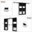 Système de placard 120 po avec portes d'armoire et 4 tiroirs en bois-131268837