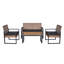 Ensemble de meubles de patio 4 pièces avec balcon et véranda-1244608193-1244608207