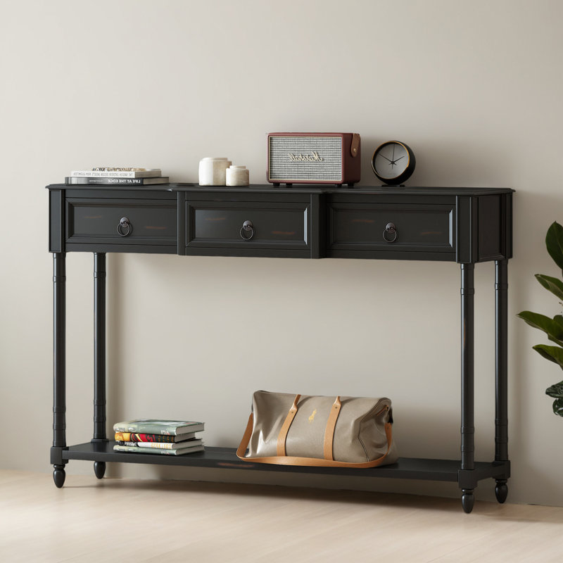 Lizabeth Console Table Sofa Table with Drawers for Entryway,Entry table,Hallway table,Hoyer table, Walnut