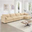 Canapé modulaire en L, canapé avec 1 repose-pieds mobile, coussins, canapé modulaire confortable avec tiroir de rangement sous chaque siège, chenille-1089284252-1089284251