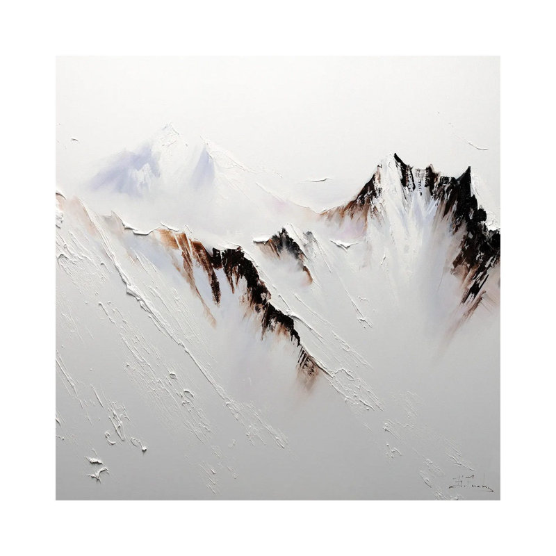 Crowned In Snow, No Mat, Wrapped Canvas, 12" H x 12" W x 1.5" D