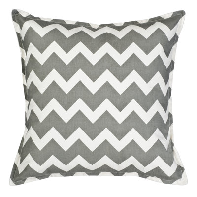  Coussin en coton à chevrons