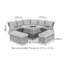 Confucius Royal Rattan Corner Dining Sofa Set - with Ice Bucket & Rising Table