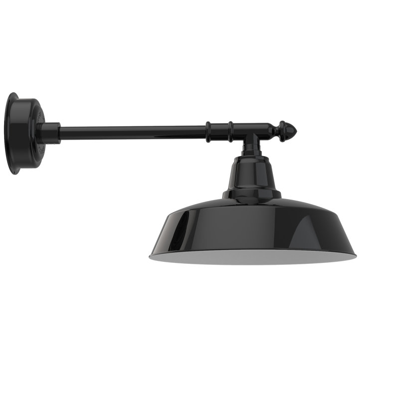 Apremont LED Wall Light, 11" H x 16" W x 29" D, Black
