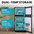 3.5 Cu.ft Mini Fridge With Freezer Mini Fridge With Adjustable Shelves Small Refrigerator With 2-Door For Home, Kitchen, Office And Bedroom-119273487