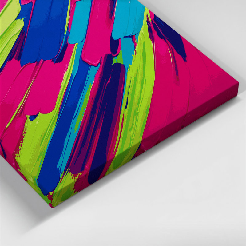 Art abstrait sur toile 43, H 14 po x l 11 po