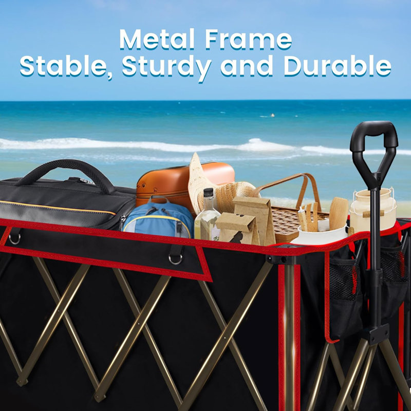 Transport Garden Carts, Black / Red