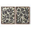 Linocut Garden I-Premium, impression encadrée - prête à être accrochée - aucun clou requis - aucun clou requis-657673906-657673904