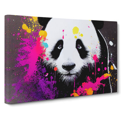 Panda Splash Vol.4 Abstract - Wrapped Canvas Print