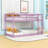 Twin Over Twin Wood Bunk Bed With Ladder And Guardrails-1990806508