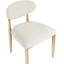 Chaise d'appoint de salle à manger rembourrée en cuir Westerfeld Eligah Vegan-161058641-161058634