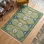 🌿 Sage Horizon Abstract Tribal Pattern Rug