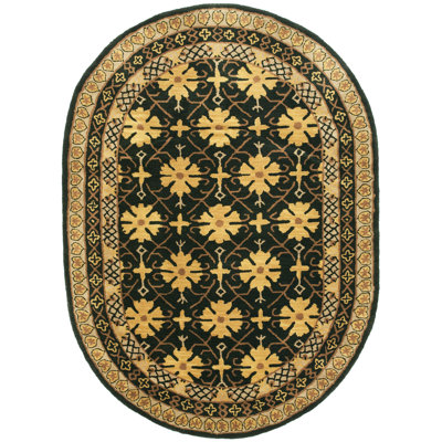 Tosca Hand-Tufted Wool Green/Apricot Area Rug