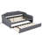 Full Size Upholstery Daybed With Trundle And USB Charging Design, Guest Bed