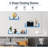 Keokee 3 Pieces U Shaped Floating Float Shelves Glossy Matte Finish Easy Mounted Wall Shelves-2098425898