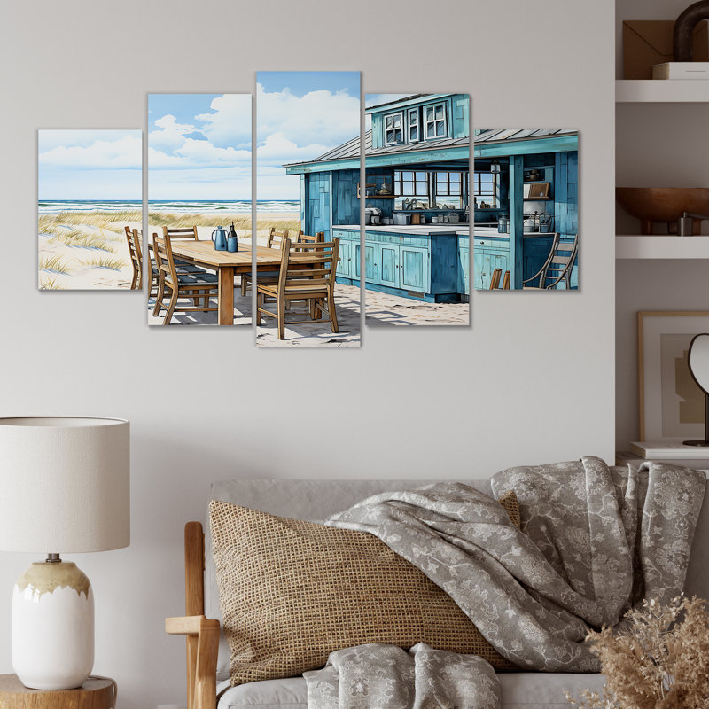 «Oceanfront Beach», ensemble d'art mural mural