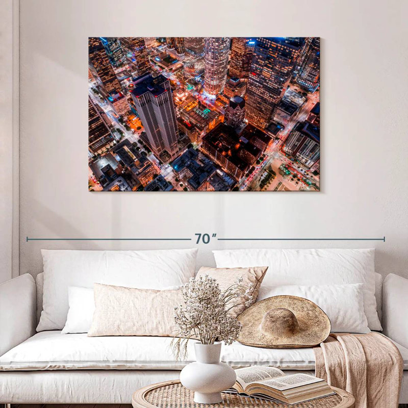 Sireci Los Angeles Night Lights, 30" H x 45" W