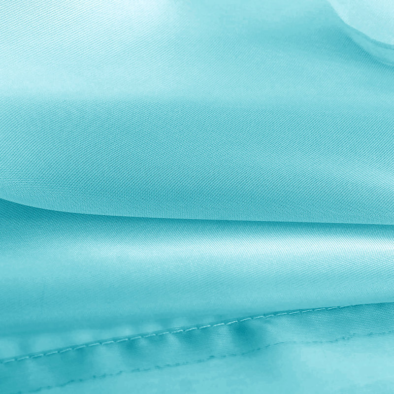 Ensemble de rideaux transparents avec passe-tringle pour fenêtre - 63 po de long (2 panneaux), Turquoise