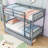 Two Drawers Rubber Wood Bunk Bed-1268994103-1268994100