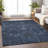Rustica Blue Washable Indoor-Outdoor Rug - -1353241590