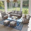 Ensemble de mobilier d'extérieur en osier 7 pièces avec fauteuil coulissant, table d'appoint et repose-pieds Anferney-700347312-700347315