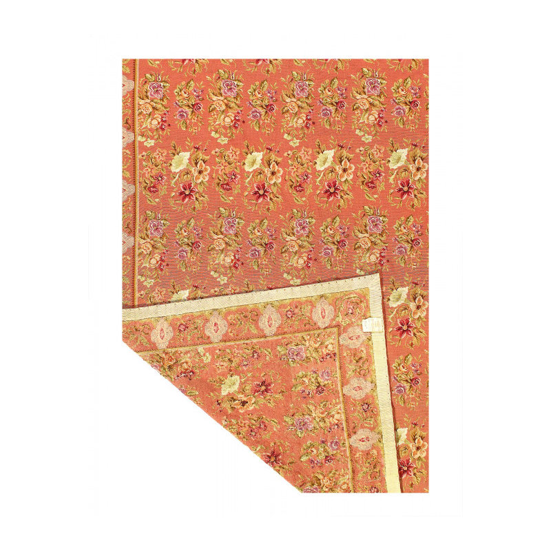 Handwoven Vintage Needlepoint Flat Weave Rug 6'7'' X 9'4''