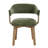 Modern 5-Piece Round Brown Dining Set With Upholstered Chairs With Backrest And Armrests, Fit For 4 People-631018792-631018789-631018786