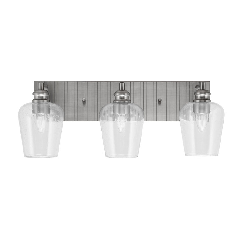 Éclairage pour meuble-lavabo 3 lumières Artesha, Nickel brossé