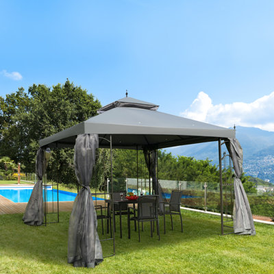 Pavillon de jardin en acier