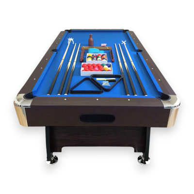 8 ft Pool Table Snooker with Accessories – Vintage