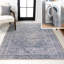 Tapis bleu / gris clair Shaii Global Medallion-365073166