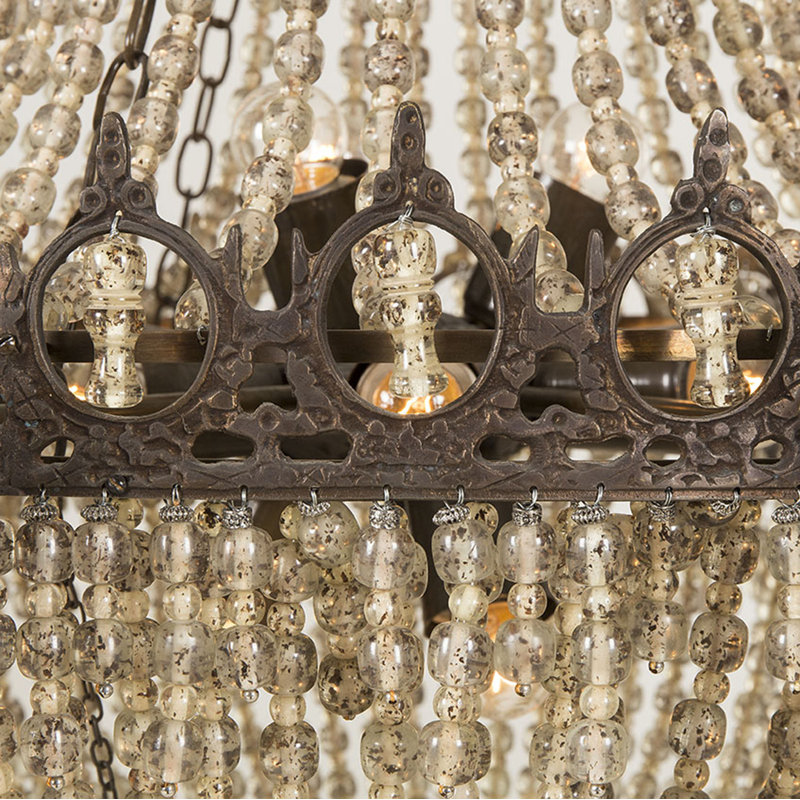Nellcote 18 - Light Chandelier, White