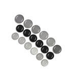 Monochrome 18 Piece Porcelain China Dinnerware Set - Service for 6