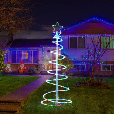 LED Lighted Frosted Pine Tabletop Tree | Collections Etc