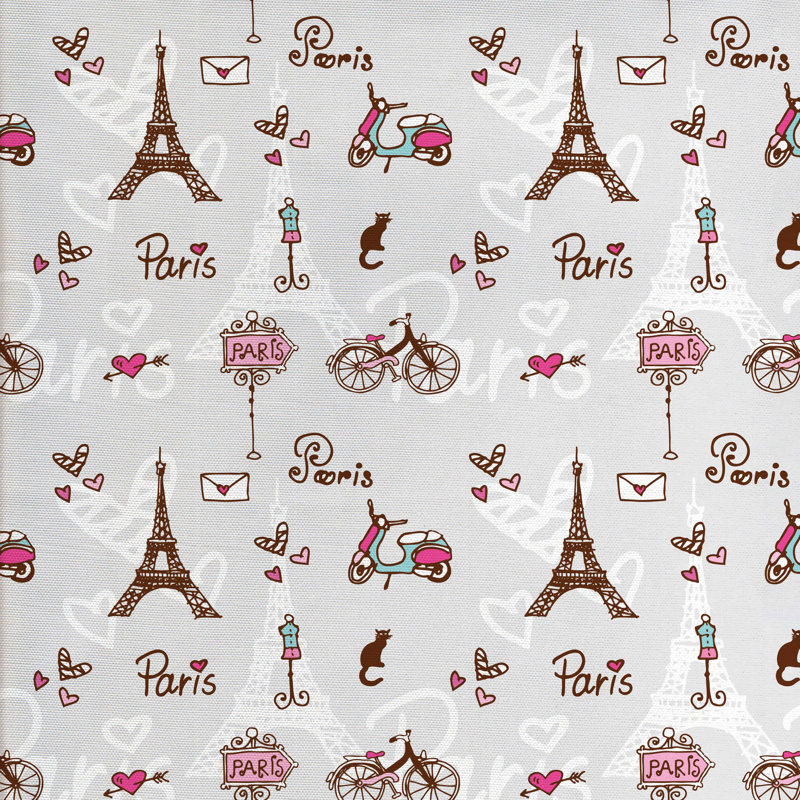 Tissu paris, H 36 po x l 58 po x P 1 po