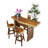 Cardoza 79 " L Solid Wood Home Bar
