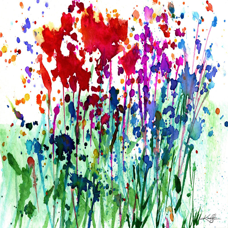 Ensembles de housse de couette DiaNoche en microfibre par Kathy Stanion - Walk parmi les fleurs 02